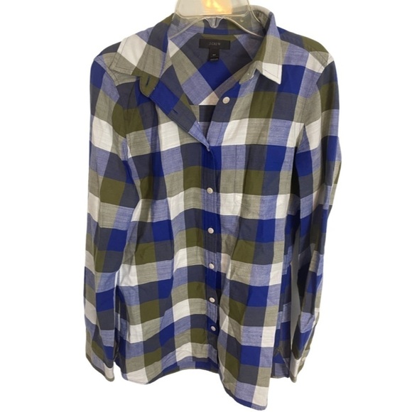 J. Crew 4T Button Up Flannel - Picture 1 of 5